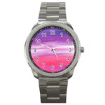 Abstract In Pink & Purple Sport Metal Watch