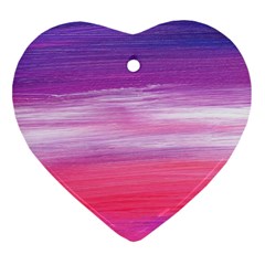 Abstract In Pink & Purple Heart Ornament (Two Sides) from ZippyPress Front