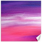 Abstract In Pink & Purple Canvas 20  x 20  (Unframed)