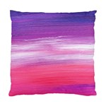 Abstract In Pink & Purple Cushion Case (Two Sided) 