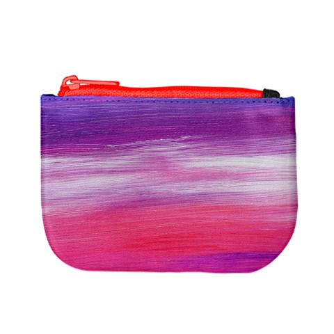 Abstract In Pink & Purple Coin Change Purse from ZippyPress Front