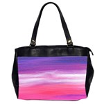 Abstract In Pink & Purple Oversize Office Handbag (Two Sides)