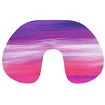 Abstract in Pink & Purple Travel Neck Pillow