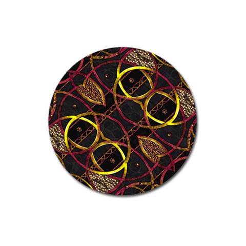 Luxury Futuristic Ornament Magnet 3  (Round) from ZippyPress Front