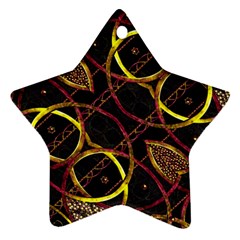 Luxury Futuristic Ornament Star Ornament (Two Sides) from ZippyPress Back