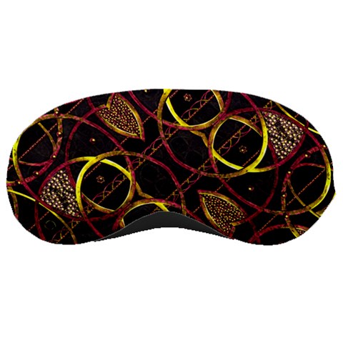 Luxury Futuristic Ornament Sleeping Mask from ZippyPress Front