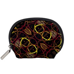 Luxury Futuristic Ornament Accessories Pouch (Small) from ZippyPress Front