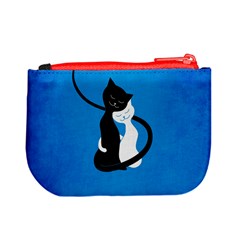 Blue White And Black Cats In Love Coin Change Purse from ZippyPress Back