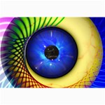 Eerie Psychedelic Eye Canvas 12  x 18  (Unframed)