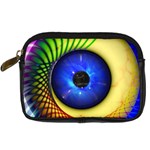 Eerie Psychedelic Eye Digital Camera Leather Case