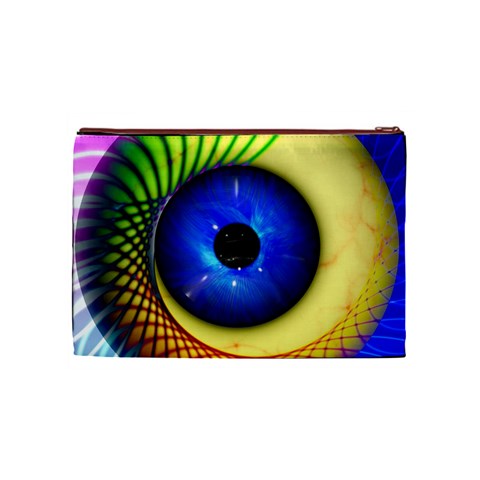 Eerie Psychedelic Eye Cosmetic Bag (Medium) from ZippyPress Front