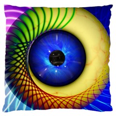 Eerie Psychedelic Eye Large Cushion Case (Two Sided)  from ZippyPress Back