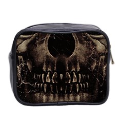 Skull Poster Background Mini Travel Toiletry Bag (Two Sides) from ZippyPress Back
