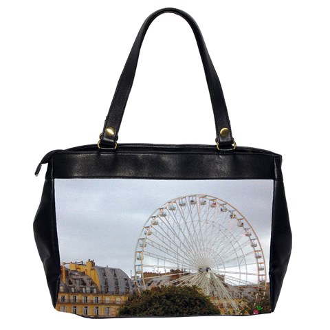 Paris Ferris Wheel Oversize Office Handbag (Two Sides) from ZippyPress Back