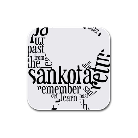 Sankofashirt Drink Coasters 4 Pack (Square) from ZippyPress Front