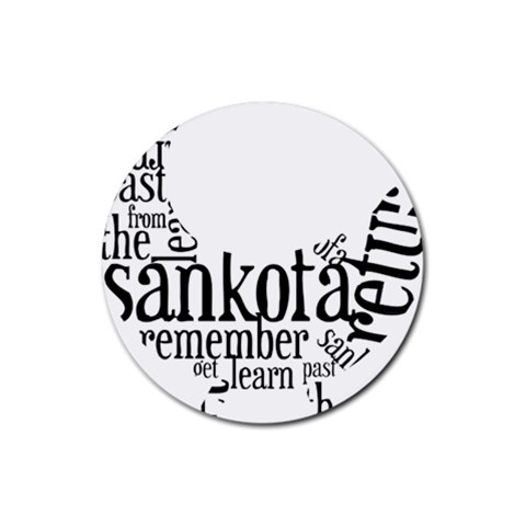 Sankofashirt Drink Coaster (Round) from ZippyPress Front