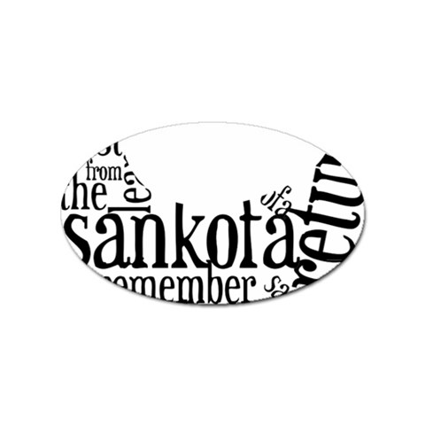 Sankofashirt Sticker (Oval) from ZippyPress Front