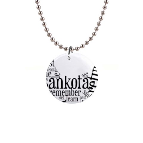 Sankofashirt Button Necklace from ZippyPress Front