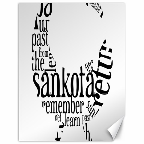 Sankofashirt Canvas 18  x 24  (Unframed) from ZippyPress 17.8 x23.08  Canvas - 1