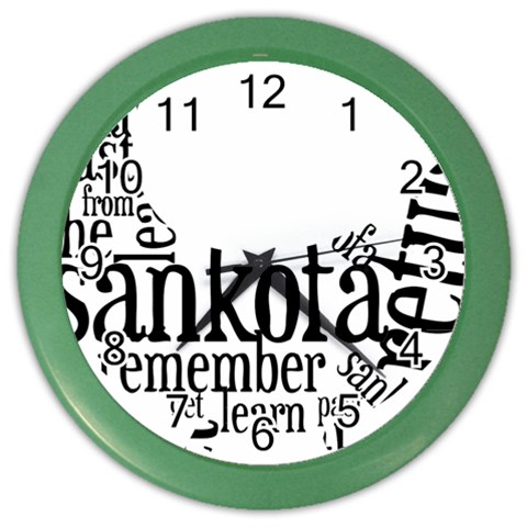 Sankofashirt Wall Clock (Color) from ZippyPress Front