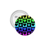 Rainbow Stars and Hearts 1.75  Button