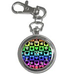 Rainbow Stars and Hearts Key Chain Watch