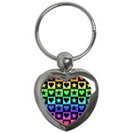 Rainbow Stars and Hearts Key Chain (Heart)