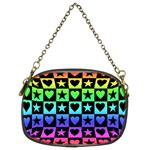 Rainbow Stars and Hearts Chain Purse (Two Sided) 