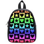 Rainbow Stars and Hearts School Bag (Small)