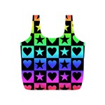 Rainbow Stars and Hearts Reusable Bag (S)