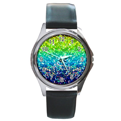 Glitter 4 Round Metal Watches from ZippyPress Front