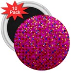 Polka Dot Sparkley Jewels 1 3  Magnets (10 pack) 