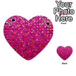 Polka Dot Sparkley Jewels 1 Playing Cards 54 (Heart) 