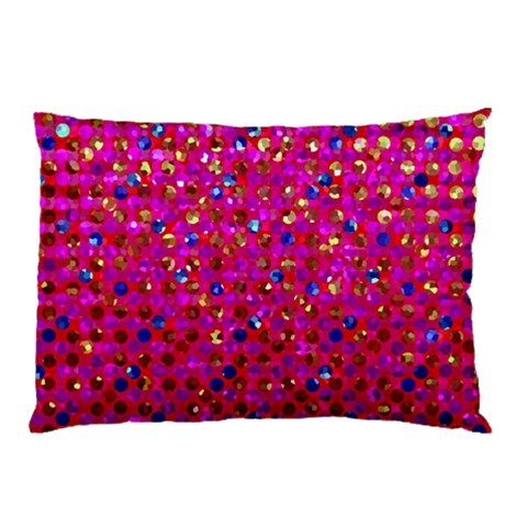 Polka Dot Sparkley Jewels 1 Pillow Cases (Two Sides) from ZippyPress Front
