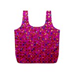 Polka Dot Sparkley Jewels 1 Full Print Recycle Bags (S) 