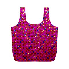 Polka Dot Sparkley Jewels 1 Full Print Recycle Bags (M)  from ZippyPress Front