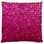 Polka Dot Sparkley Jewels 1 Large Flano Cushion Cases (Two Sides) 