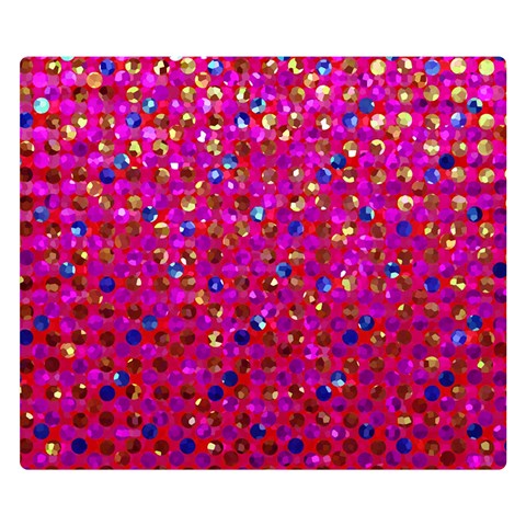 Polka Dot Sparkley Jewels 1 Double Sided Flano Blanket (Small)  from ZippyPress 50 x40  Blanket Front