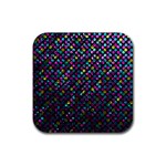 Polka Dot Sparkley Jewels 2 Rubber Coaster (Square) 