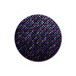 Polka Dot Sparkley Jewels 2 Rubber Coaster (Round) 