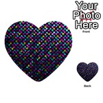 Polka Dot Sparkley Jewels 2 Multi-purpose Cards (Heart) 