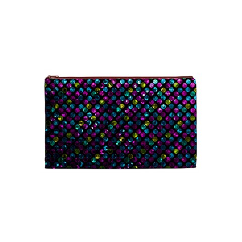 Polka Dot Sparkley Jewels 2 Cosmetic Bag (Small)  from ZippyPress Front