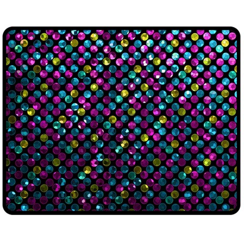 Polka Dot Sparkley Jewels 2 Fleece Blanket (Medium)  from ZippyPress 60 x50  Blanket Front
