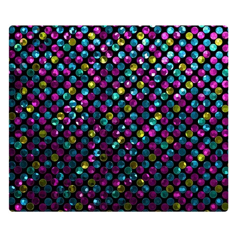 Polka Dot Sparkley Jewels 2 Double Sided Flano Blanket (Small)  from ZippyPress 50 x40  Blanket Front