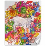 Psychedelic Goatling Canvas 11  x 14 