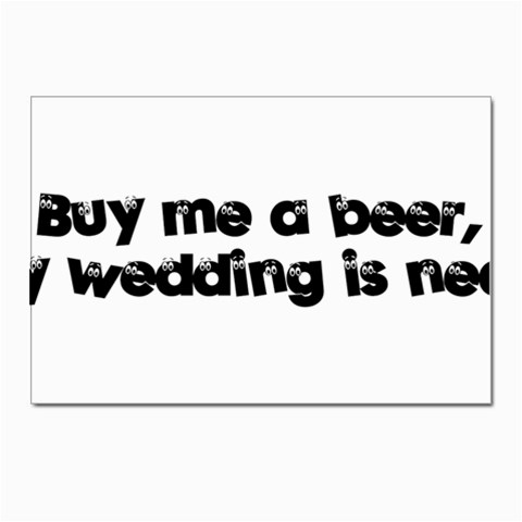 buymeabeer Postcard 4 x 6  (Pkg of 10) from ZippyPress Front