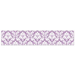 White On Lilac Damask Flano Scarf (Small) from ZippyPress Back