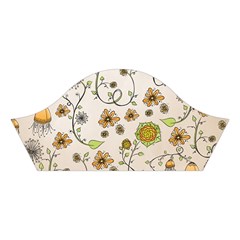 Yellow Whimsical Flowers  Cotton Crop Top from ZippyPress Left Sleeve