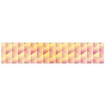Geometric Pink & Yellow  Flano Scarf (Small)