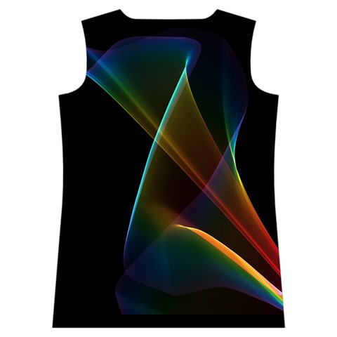 Abstract Rainbow Lily, Colorful Mystical Flower  Women s Basketball Tank Top from ZippyPress Back
